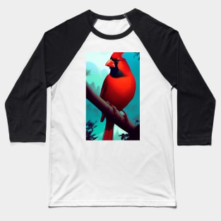 Red Bird Cardinal Baseball T-Shirt